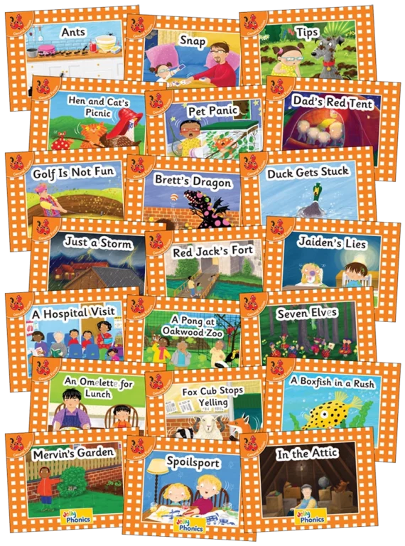 Jolly Phonics orange readers complete set