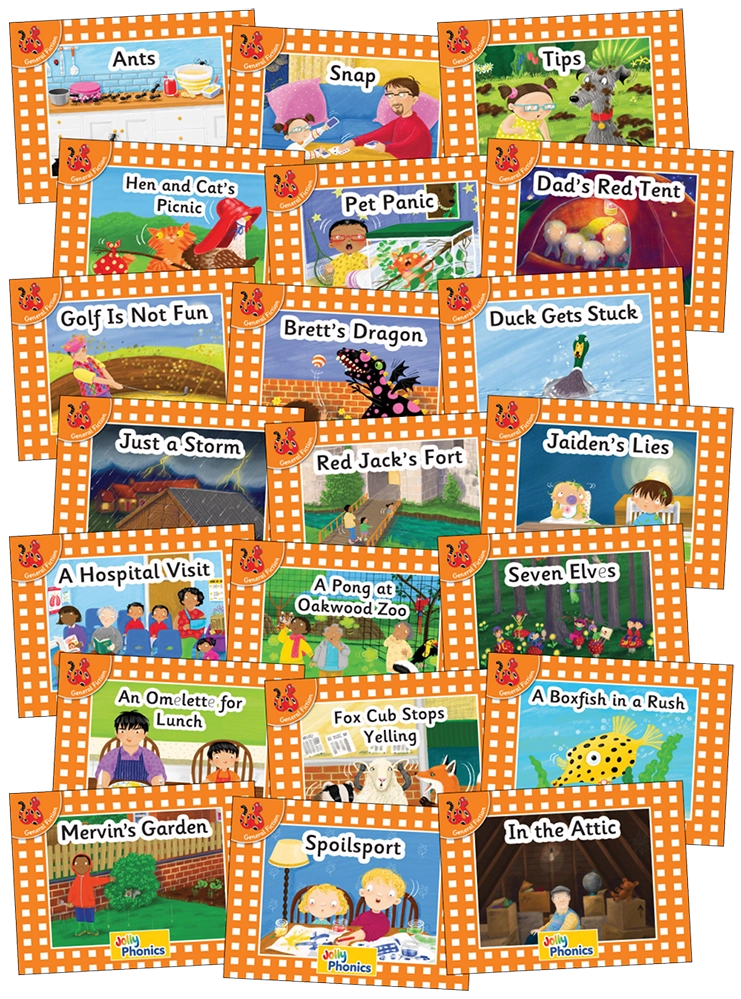 Jolly Phonics orange readers complete set