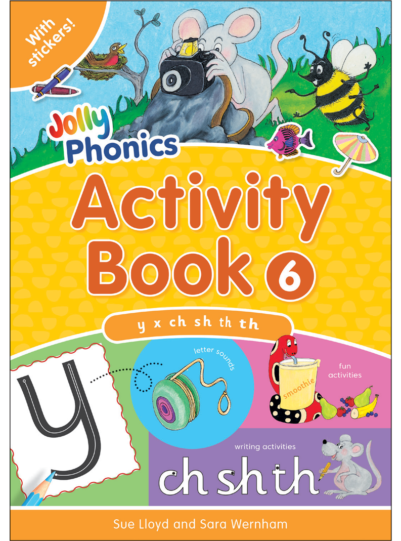 Activity book 7 2. Jolly Phonics activity book.