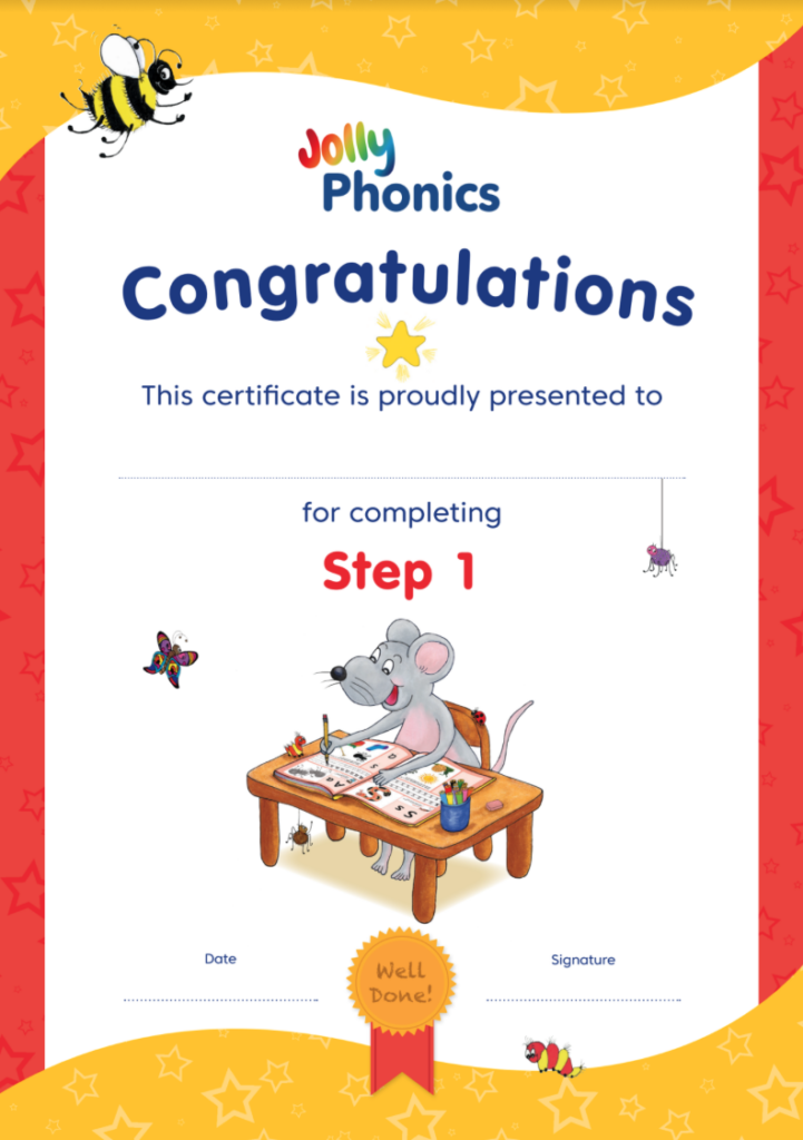 Jolly Phonics Certificates Jolly Learning Jolly phonics certificates jolly learning